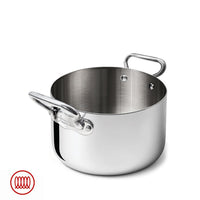 Alu-Inox 3-ply High Induction Casserole with Two Handles in AluInox