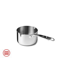 Alu-Inox 3-ply High Induction Casserole with Tubular AluInox Handle