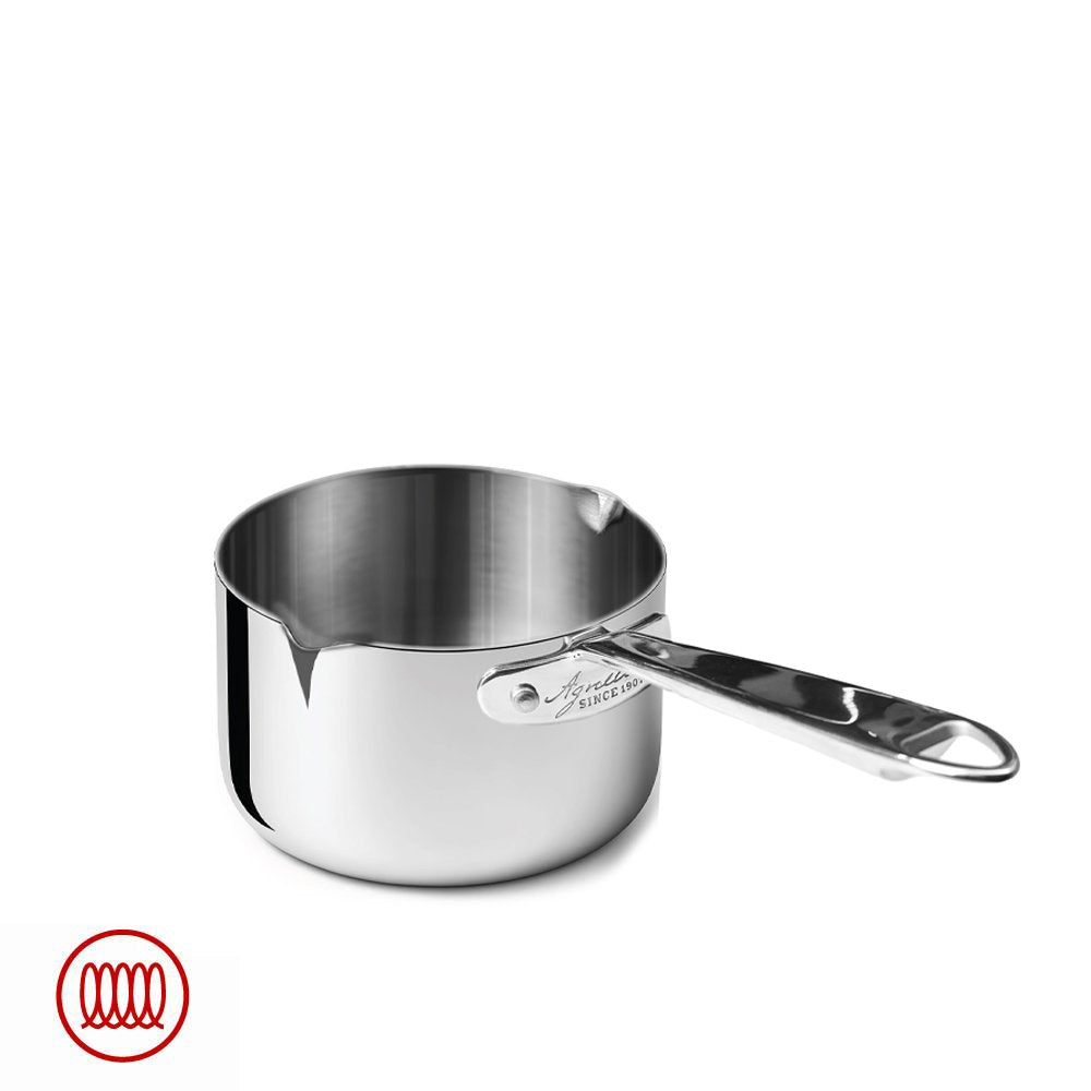 Alu-Inox 3-ply High Induction Casserole with Tubular AluInox Handle