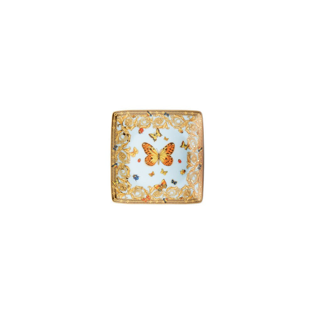 12 cm - Versace Le Jardin de Versace Coppetta Svuotatasche Quadrata In Porcellana