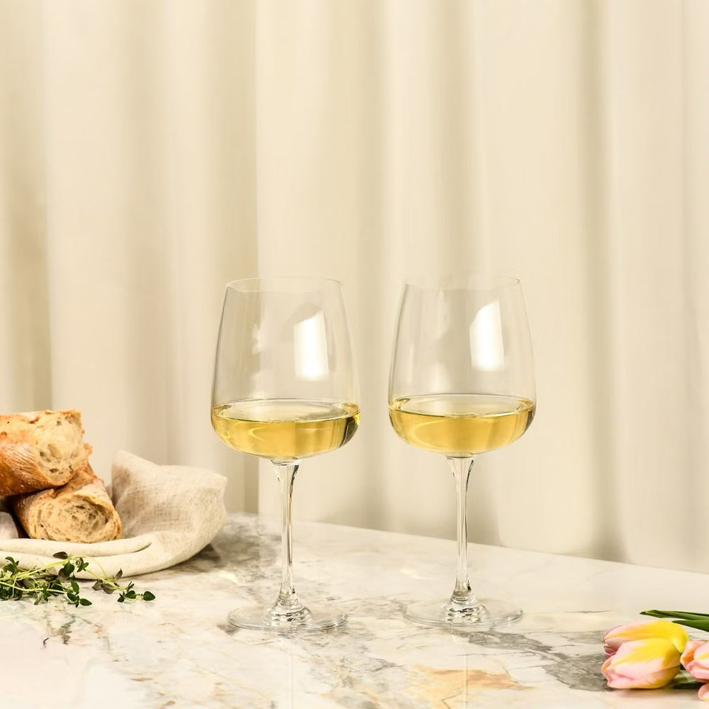 65 cl - Krosno Modern Calice Vino Bianco In Vetro Sonoro Set 4 Pz