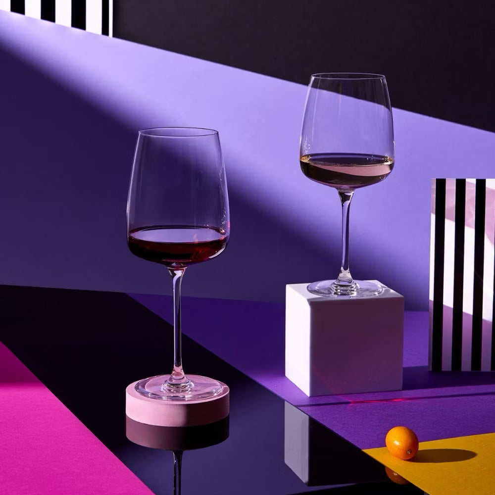 75 cl - Krosno Modern Calice Vino Rosso In Vetro Sonoro Set 4 Pz