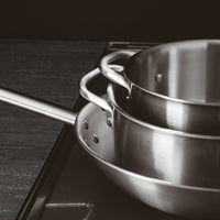 Paderno Series 2500 3-Ply Casseruola Bassa con 2 manici In Acciaio Inox