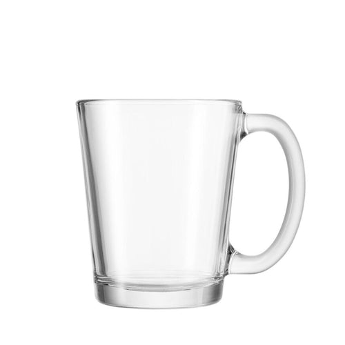 31 cl - Borgonovo Conic Mug Multiuso Con Manico - In Vetro - Set 6 Pz