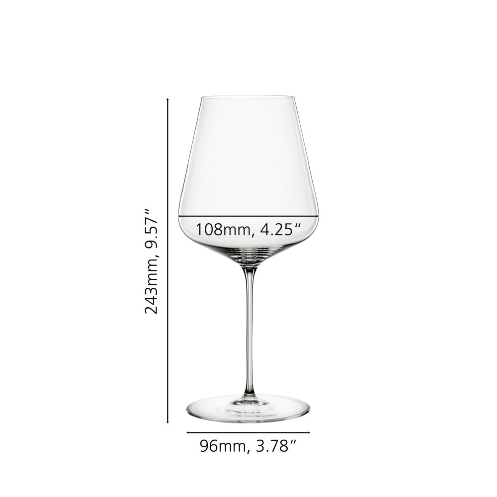 75 cl - Spiegelau Definition Calice Vino Rosso Bordeaux In Vetro Cristallino - Set 4 Pz