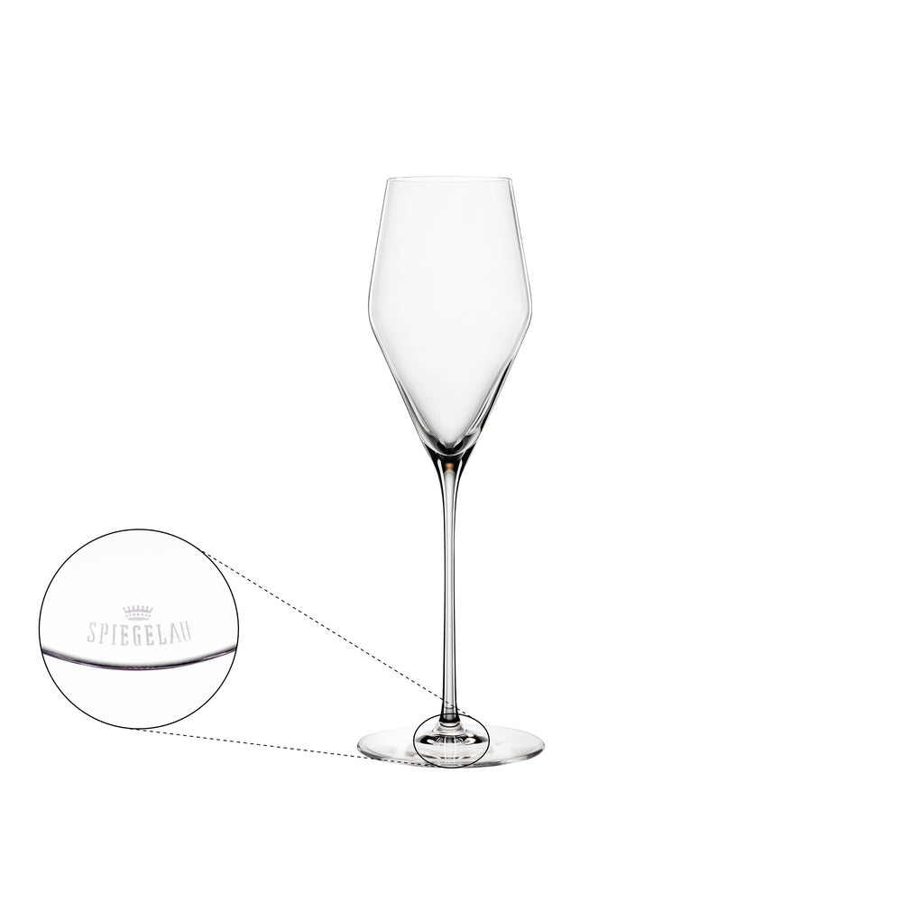 25 cl - Spiegelau Definition Calice Flute Champagne In Vetro Cristallino - Set 4 Pz