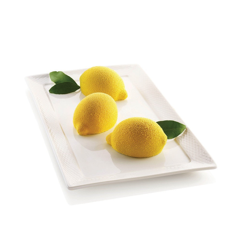 6 Forme - Silikomart Delizia Al Limone Stampo Dolci Frutta Realistica In Silicone Cutter Incluso