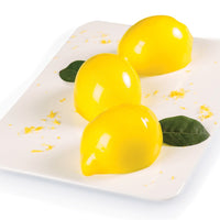 6 Forme - Silikomart Delizia Al Limone Stampo Dolci Frutta Realistica In Silicone Cutter Incluso