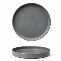 28 cm - Scandia Assiette Plate Empilable Bord Haut En Porcelaine New Bone China Set 3 Pcs