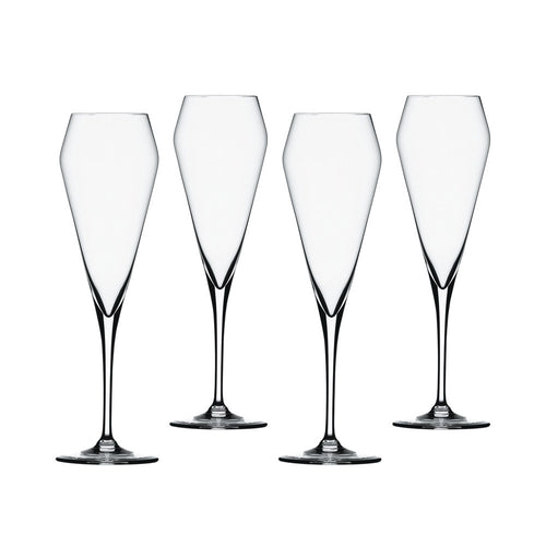 25.2 cl - Spiegelau Willsberger Anniversary Calice Flute Champagne In Vetro Cristallino - Set 4 Pz