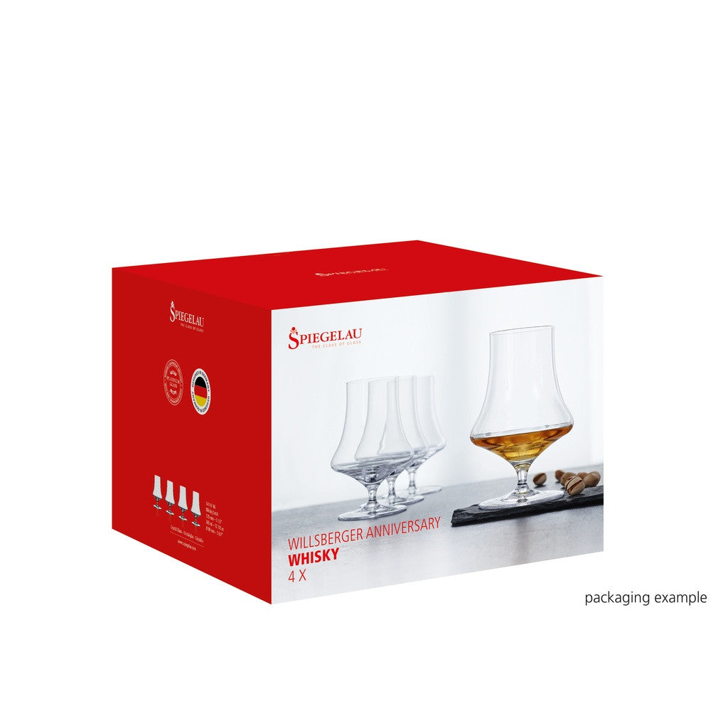 36 cl - Spiegelau Willsberger Anniversary Set Whisky In Vetro Cristallino - Set 4 Pz