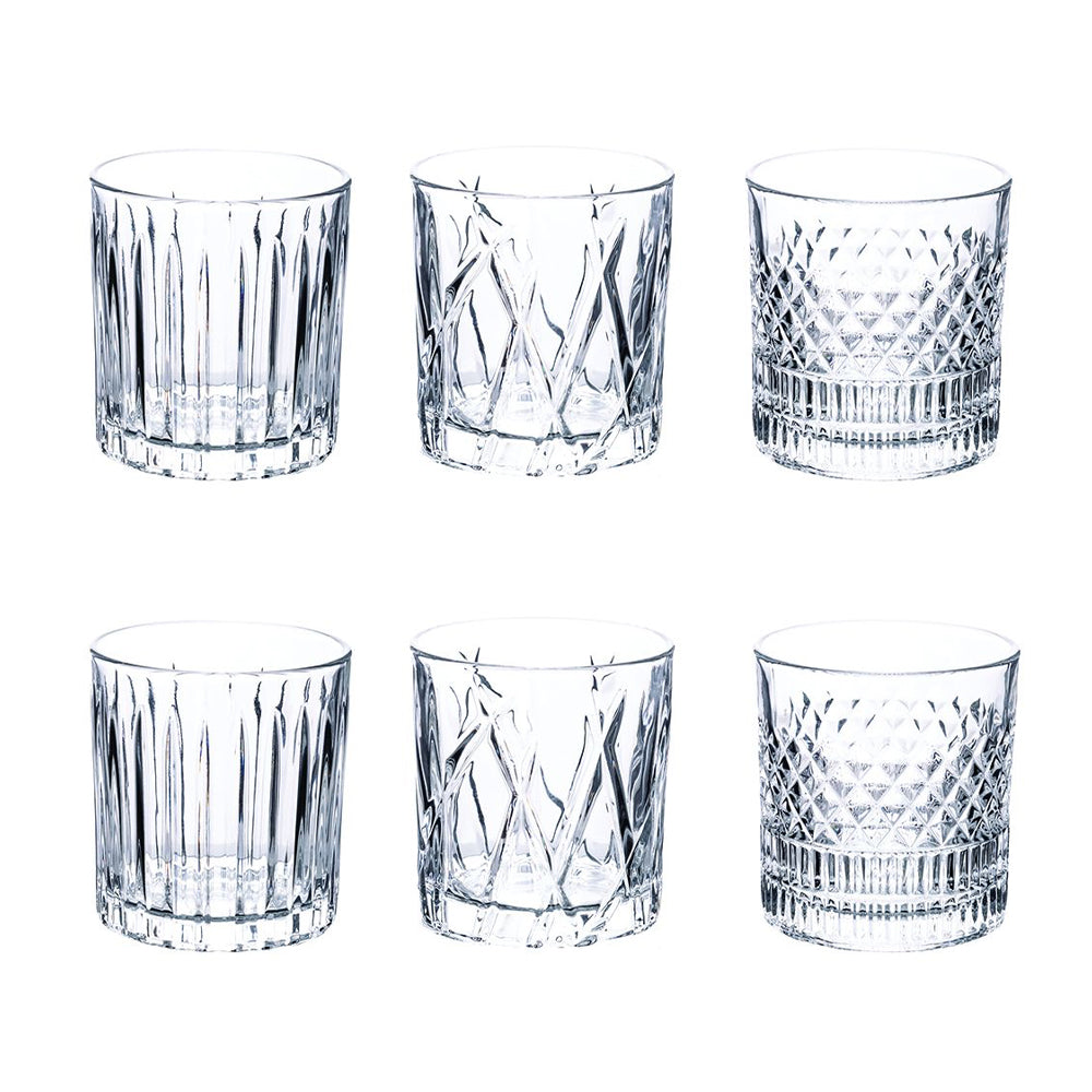 31 Cl Villa D Este Vintage Bicchiere Acqua In Vetro Set 6 Pezzi