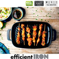 Efficient Placa Rectangular en Hierro Fundido