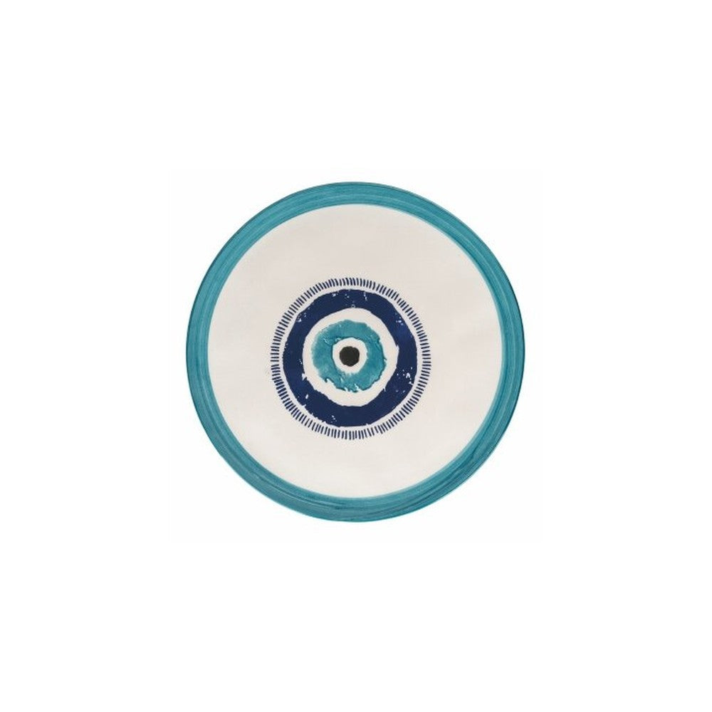32 Cm Villa D Este Occhio Marino Piatto Piano In Dolomite