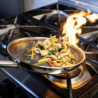 Ax Active Inox Professional Frying Pan In Stainless Steel