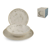 H&H Coupe Planet Servizio Piatti In Stoneware - Set 18 Pz