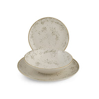 H&H Coupe Planet Servizio Piatti In Stoneware - Set 18 Pz