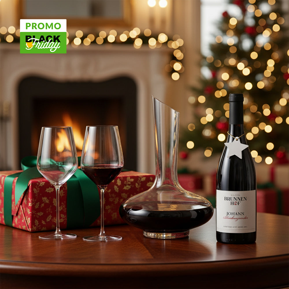 Starlight Rotweinglas + Johann Blauburgunder Tenuta Brunnenhof + Atelier Dekanter