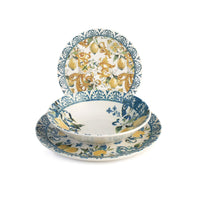 H&H Coupe Sicily Servizio Piatti In Stoneware - Set 18 Pz