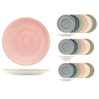 H&H Coupe Harper Servizio Piatti In Stoneware Set 18 Pz