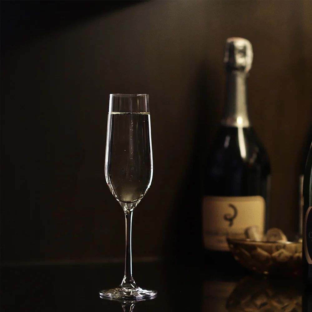 21.1 cl - Passion Calice Flute Champagne In Vetro - Set 6 Pz