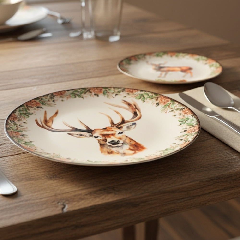 Montana Service de Table Décoré En Grès Set de 18