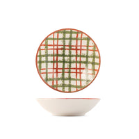 H&H Coupe Adventure Servizio Piatti Con Decoro Natalizio In Stoneware Set 12 Pz