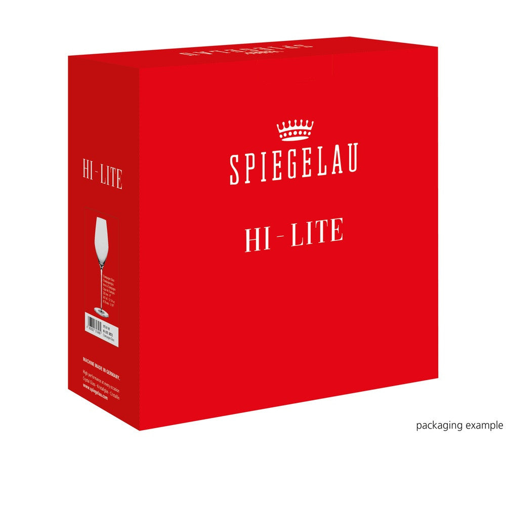 34.7 cl - Spiegelau Hi-Lite Calice Flute Champagne In Vetro Cristallino - Set 2 Pz