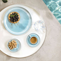12 cm - Villeroy & Boch Perlemor Aqua Piattino Tazzina Caffè In Porcellana Premium - Set 6 Pz