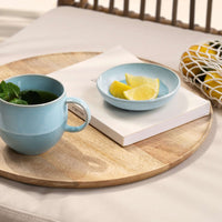 8 cl - Villeroy & Boch Perlemor Aqua Ciotola Portasalse In Porcellana Premium - Set 6 Pz