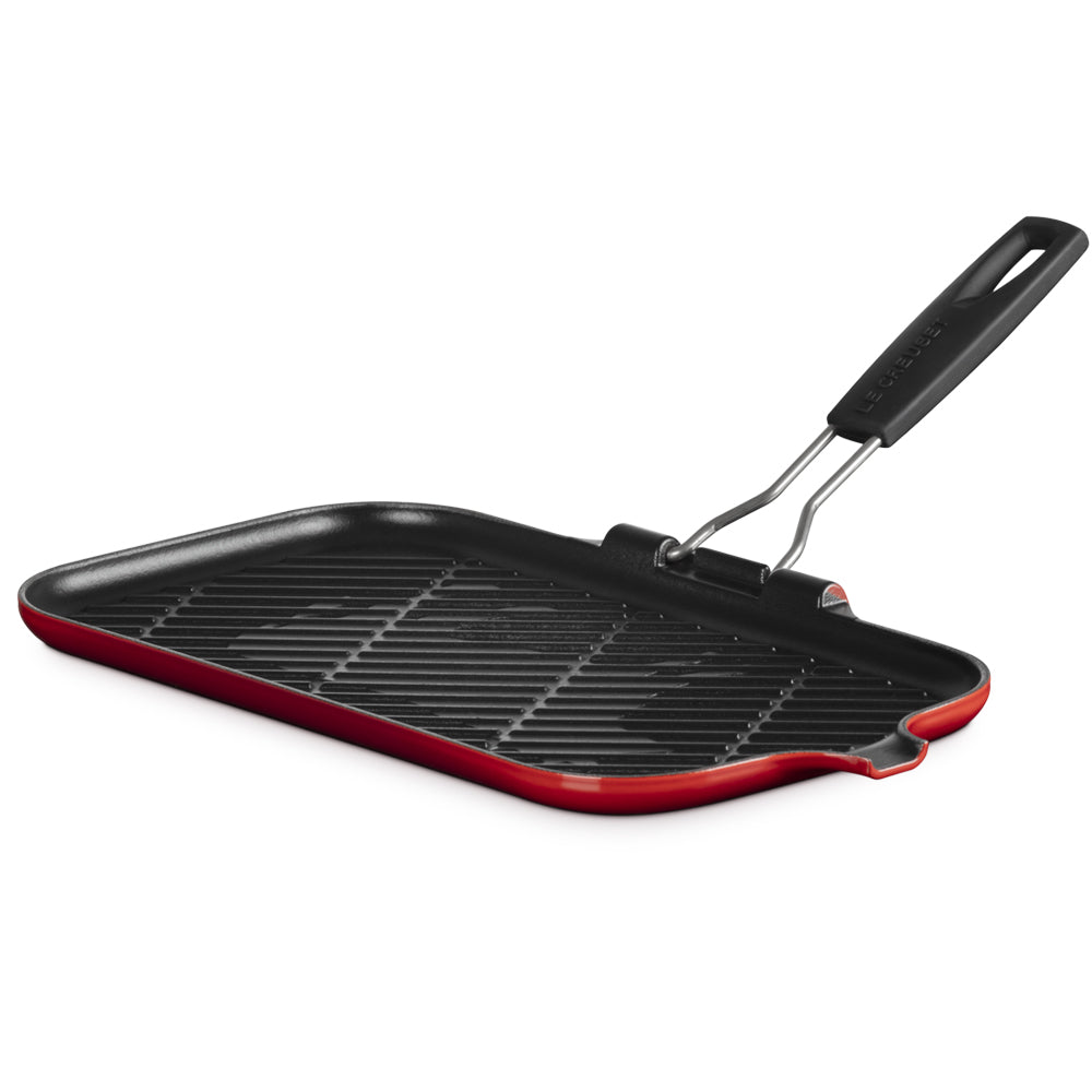 36x36 cm - Le Creuset Grill Bistecchiera Rettangolare In Ghisa