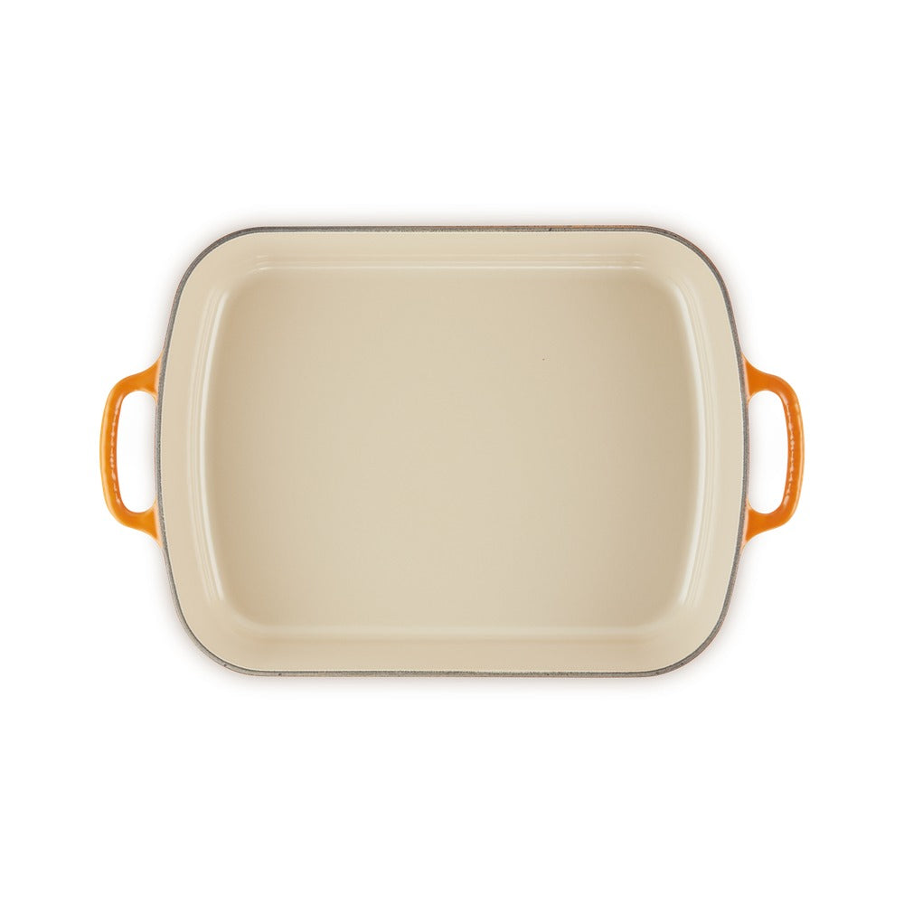 33x25 cm - Le Creuset Evolution Pirofila Rettangolare In Ghisa Vetrificata