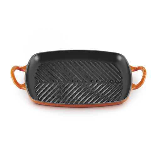 30x27 cm - Le Creuset Evolution Grill Bistecchiera Rettangolare Profondo In Ghisa Vetrificata