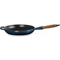 28 cm - Le Creuset Evolution Padella Bassa In Ghisa Vetrificata Con Manico In Legno