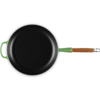 28 cm - Le Creuset Evolution Padella Bassa In Ghisa Vetrificata Con Manico In Legno