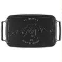 40x26 cm - Le Creuset BBQ Outdoor Piastra Rettangolare Liscia In Ghisa