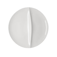 31.2 - Essentia Duo Piatto Presentazione 2 Scomparti In Porcellana Set 4 Pz