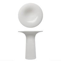 14x16 cm - Essentia 50's Era Piatto Presentazione Alzata Gourmet Alta In Porcellana Set 2 Pz