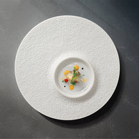 30.5 cm - Essentia Moon Piatto Presentazione Decorato In Porcellana Set 4 Pz