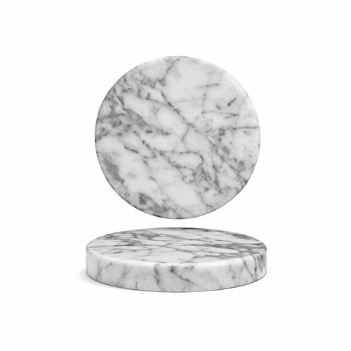 13 cm - Essentia Marble Piatto Presentazione Rotondo In Marmo