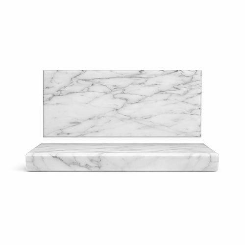 25x9 cm - Essentia Marble Piatto Presentazione Rettangolare In Marmo
