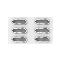 6 Forme - Silikomart Arachide 100 Stampo Dolci Frutta Realistica In Silicone Cutter Incluso