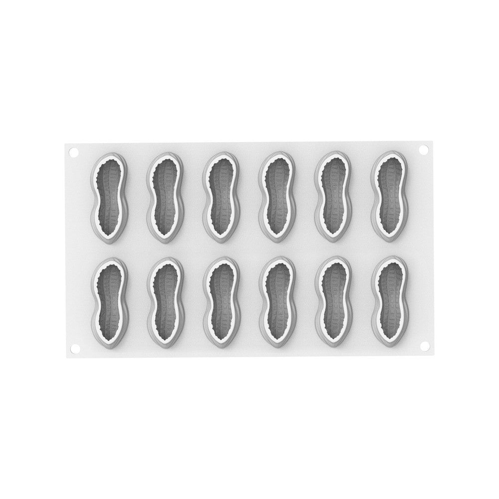 12 Forme - Silikomart Arachide 30 Stampo Dolci Frutta Realistica In Silicone Cutter Incluso