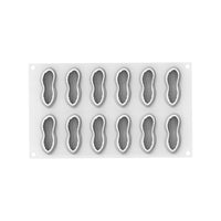 12 Forme - Silikomart Arachide 30 Stampo Dolci Frutta Realistica In Silicone Cutter Incluso