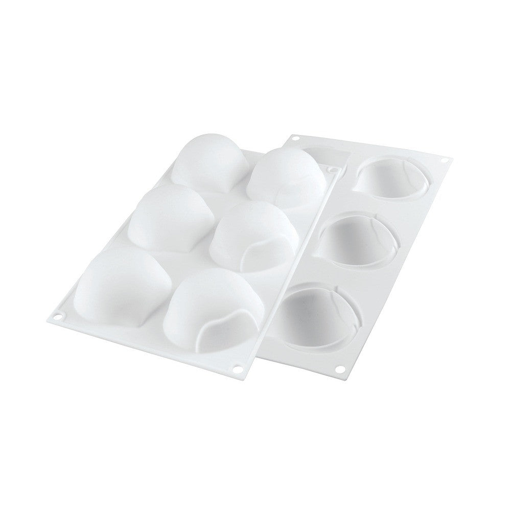 6 Forme - Silikomart Marron Glacè 110 Stampo Dolci Frutta Realistica In Silicone Cutter Incluso