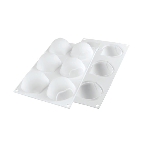 6 Forme - Silikomart Marron Glacè 110 Stampo Dolci Frutta Realistica In Silicone Cutter Incluso