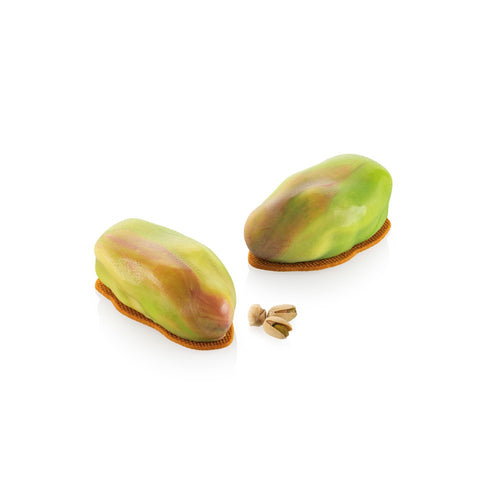 6 Forme - Silikomart Pistacchio 120 Stampo Dolci Frutta Realistica In Silicone Cutter Incluso