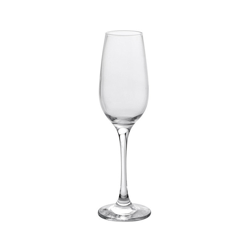 20 cl - Amber Calice Flute in Vetro - Set 6 Pz
