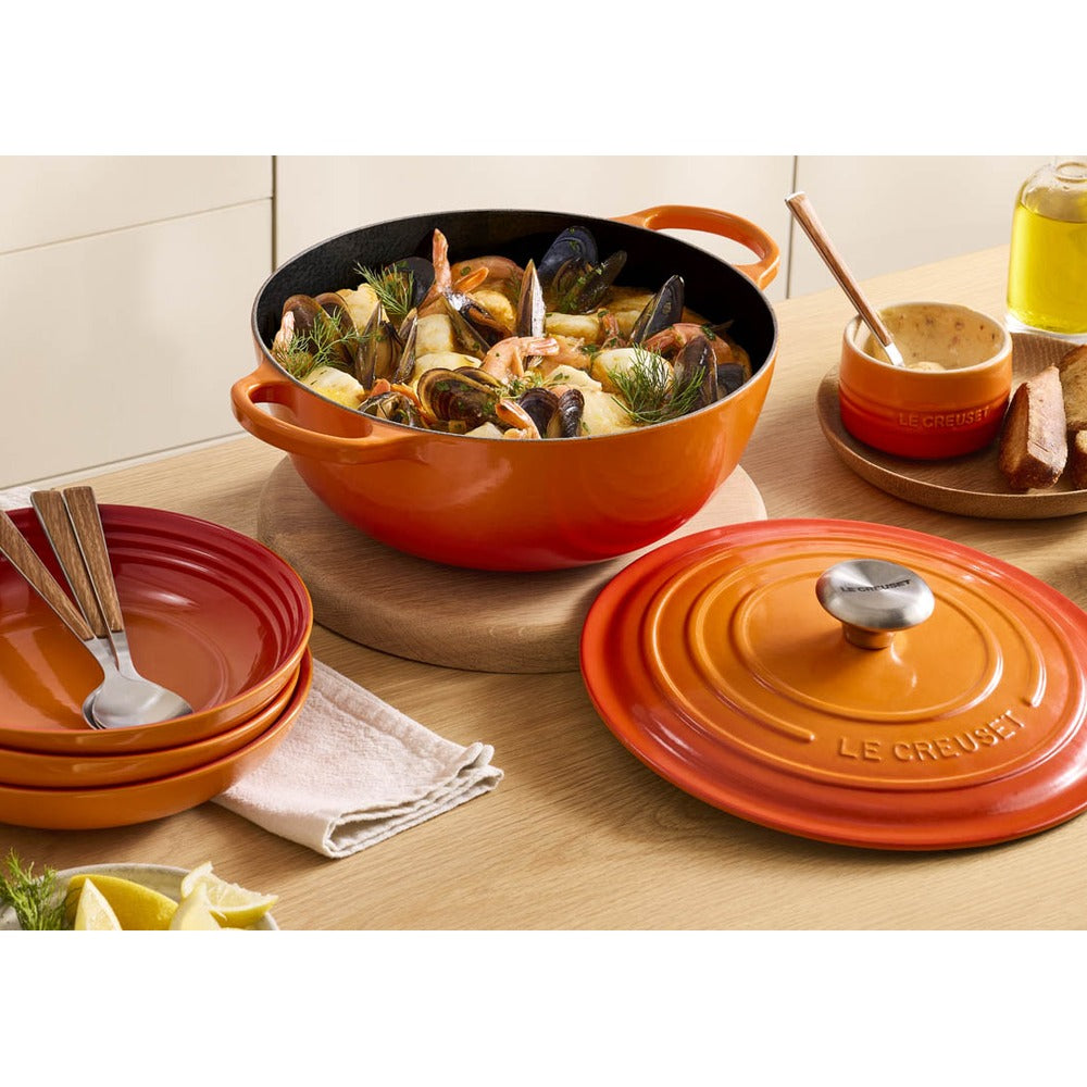 24 cm - Le Creuset Evolution Marmitta Casseruola Rotonda In Ghisa Vetrificata