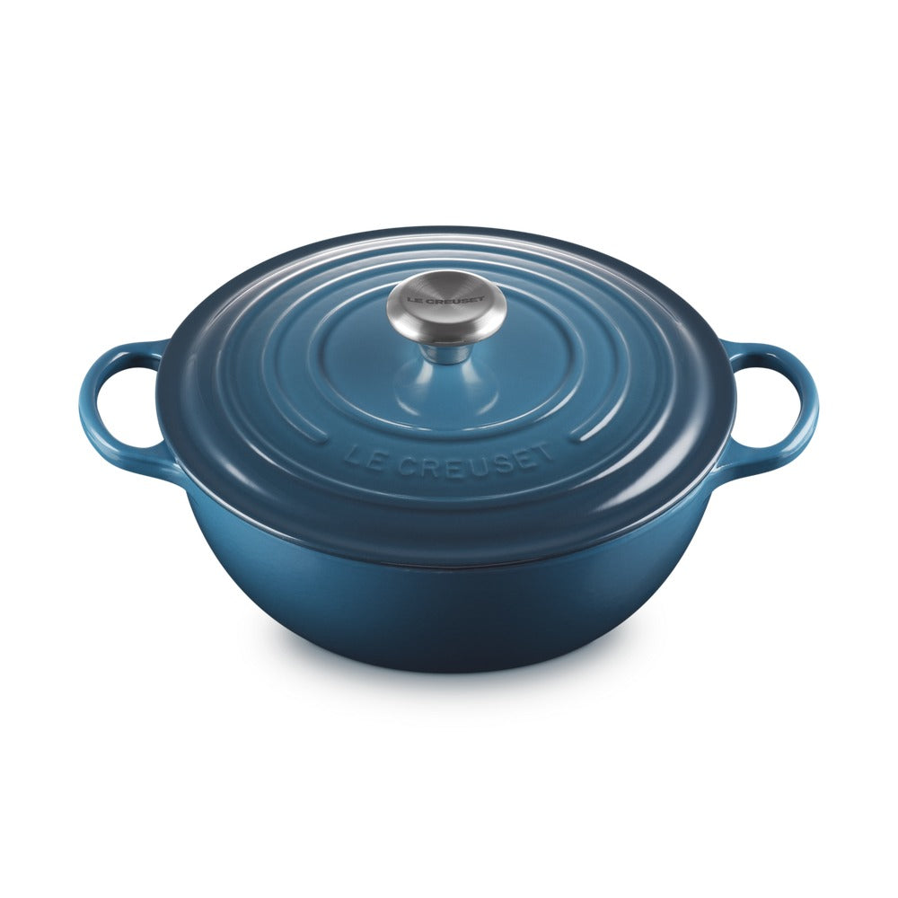 26 cm - Le Creuset Evolution Marmitta Casseruola Rotonda In Ghisa Vetrificata